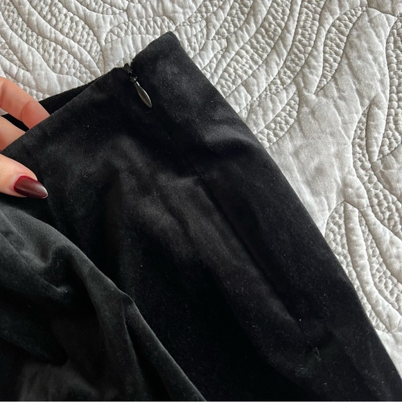 Piazza Sempione - Honia - Velvet Tapered Pants - Black - Picture 6 of 13